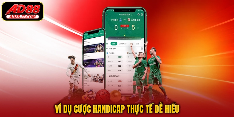 Ví dụ cược handicap thực tế dễ hiểu